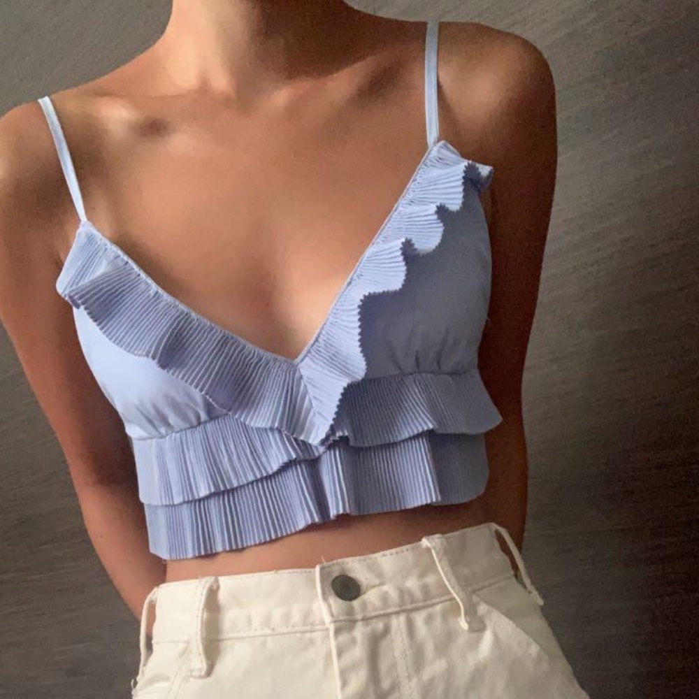 Zara Ruffle Tank Top